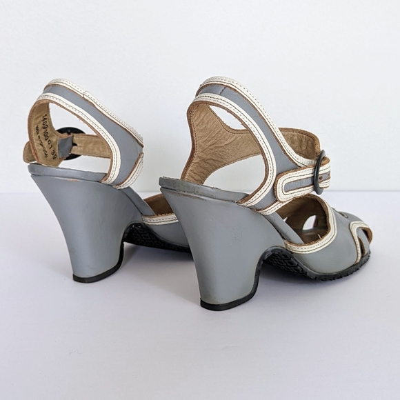 🇵🇹 Fly Girl By Fly London Block Heel Leather Sandals Made In Portugal - Picture 5 of 11